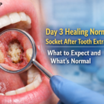 day 3 healing normal socket after tooth extraction