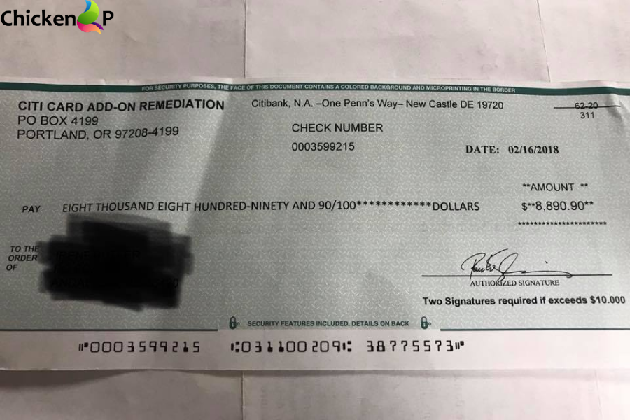 po box 55520 portland oregon pay to the order of