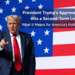 president trump's approval rating hits a second-term low