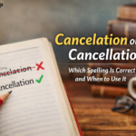 cancelation or cancellation