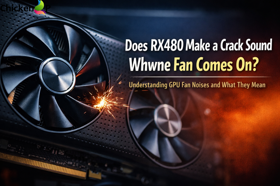 does rx480 make a crack sound whwne fan comes on​