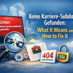 keine karriere-subdomain gefunden