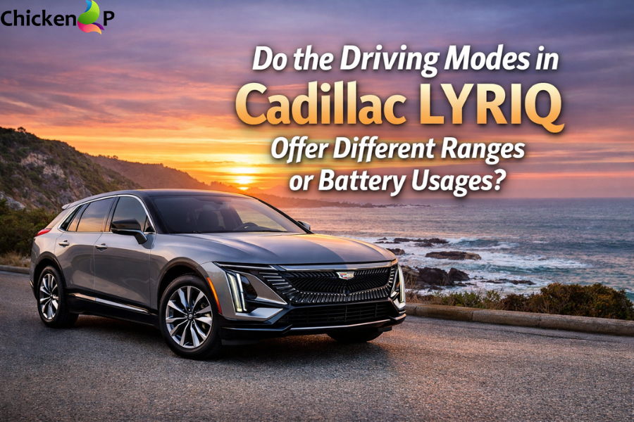 do the driving modes in cadillac lyriq offer different ranges or battery usages?